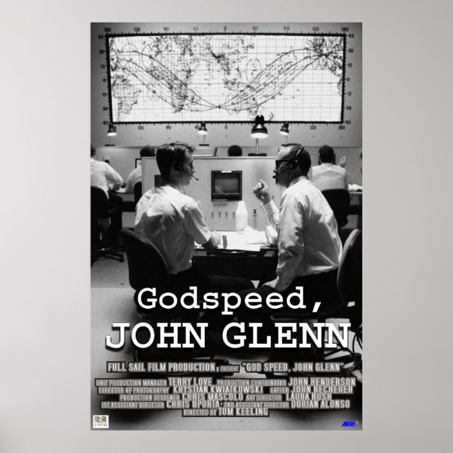Gud Speed John Glenn Poster (Framsidan)