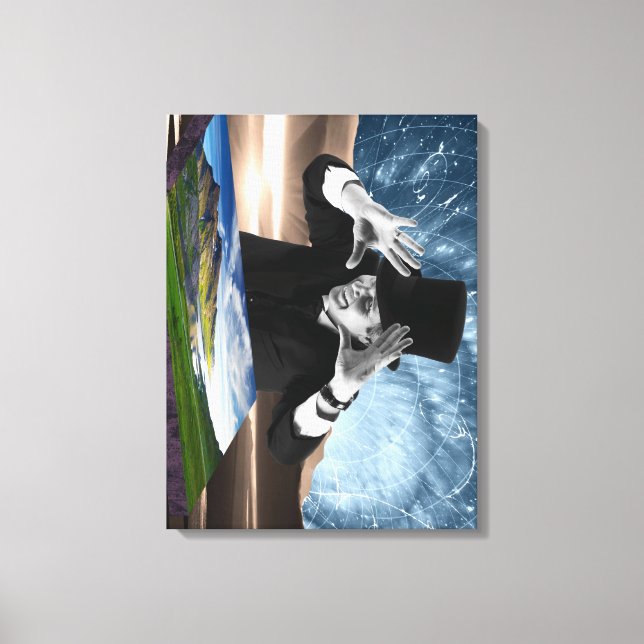 Gud spelar 2 canvastryck (Framsida)