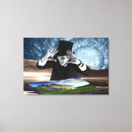 Gud spelar 2 canvastryck