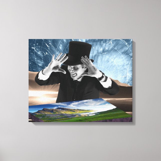 Gud spelar canvastryck (Framsida)