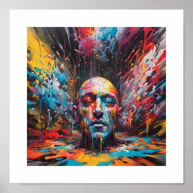 Gud splittrar poster. poster (Framsidan)