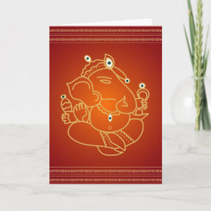Gud SriGanesha - kort