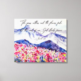 Gud Stands Forever Canvastryck