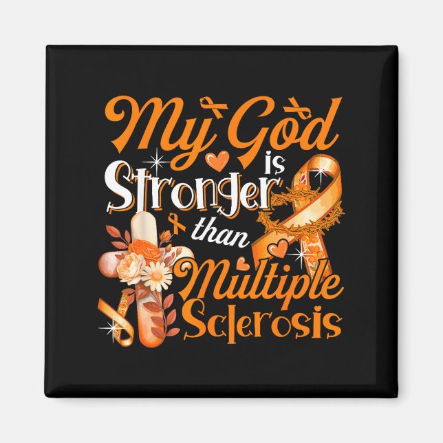 Gud Stolt Starkare Än Multipel Skleros Kostym Magnet (Framsidan)