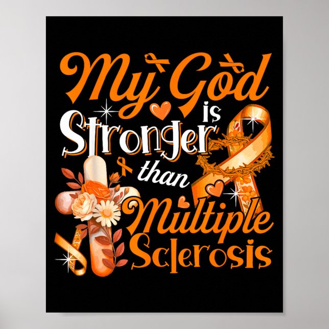 Gud Stolt Starkare Än Multipel Skleros Kostym Poster (Framsidan)