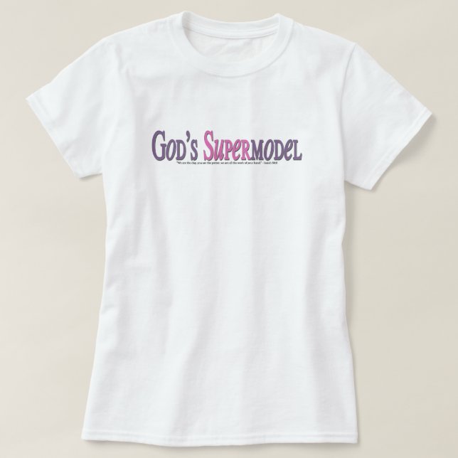 Gud Supermodel T Shirt (Design framsida)