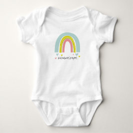"Gud svarar böner" Rainbow Baby Bodykostym T Shirt