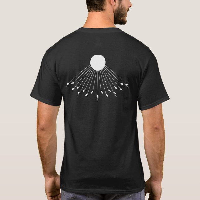 Gud symbol manar 2 bakåt t shirt (Baksida)