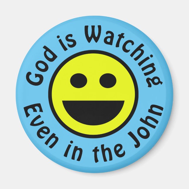 Gud tittar på magnet (Framsidan)