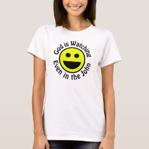 Gud tittar på t-shirt