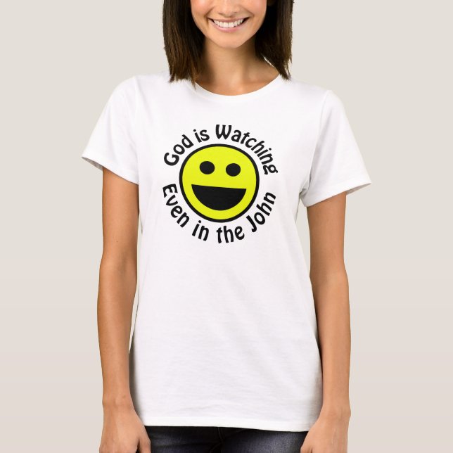 Gud tittar på t-shirt (Framsida)