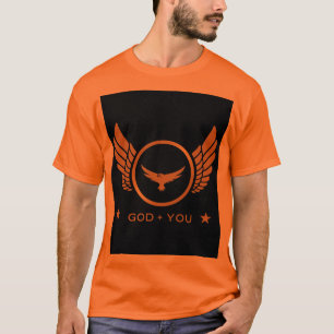 Gud + U utskriven Manar eller Vuxen Handsome Orang T Shirt