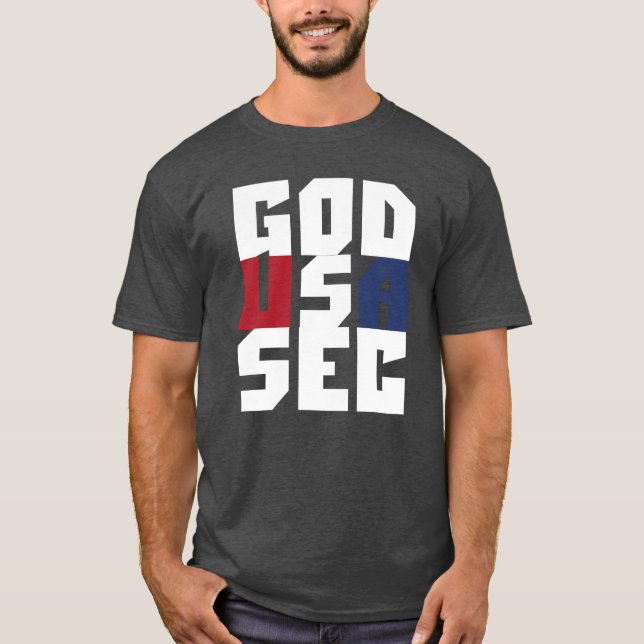 Gud, USA, SEC T Shirt (Framsida)