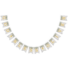 Gud välsigna 6 blad oliv dop nattvard vimplar