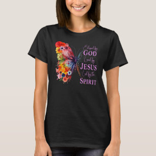 Gud välsignad - älskad av Jesus fjäril T Shirt