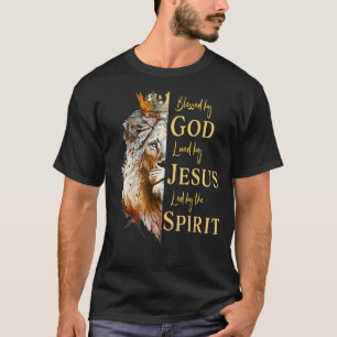 Gud välsignad - älskad av Jesus, Lejon T Shirt