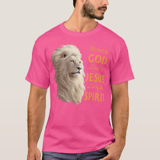 Gud välsignad - älskad av Jesus Lejon T Shirt