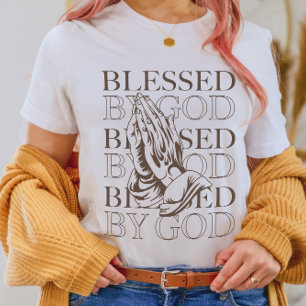 Gud välsignad   Modern kristen estetisk T Shirt