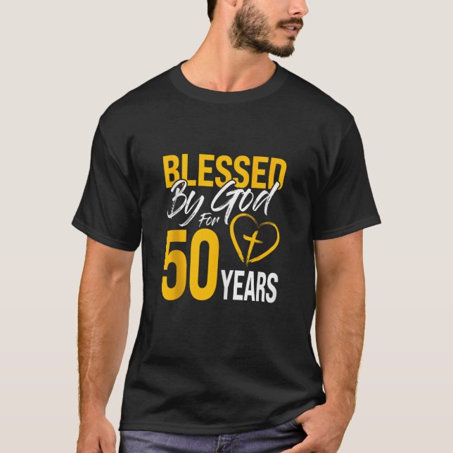 Gud välsignat i 50 år 50:e födelsedagen Lord Wor T Shirt (Framsida)