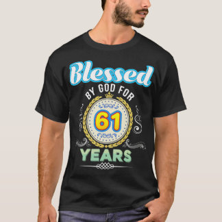Gud välsignat i 61 år 61:a födelsedagen sedan 19 t shirt