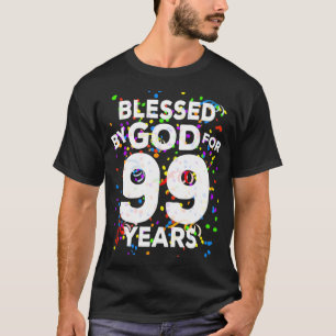Gud välsignat i 99 år Lycklig 99:e födelsedagen T Shirt