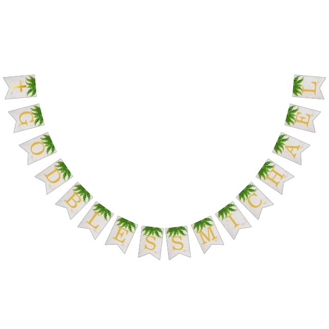 Gud välsigne 7 Bokstäver Lövverk Ormbunke Dop Natt Vimplar (Alla)