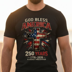 Gud välsigne Amerika 250 år T Shirt