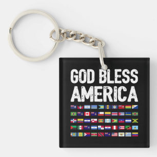 Gud välsigne Amerika Alla länder Latino stolthet I