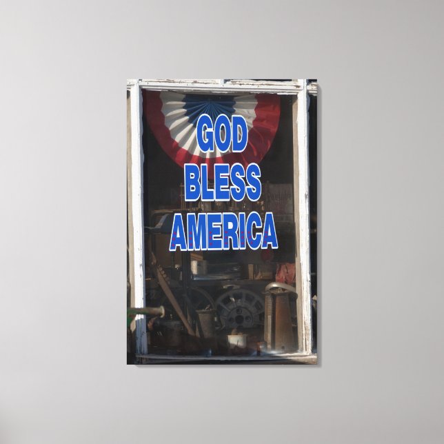 Gud välsigne Amerika Canvastryck (Framsida)