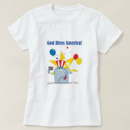 Gud välsigne Amerika elefant Tröja