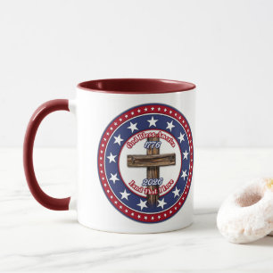 Gud välsigne Amerika Land som jag älskar Ruggad ko Mugg