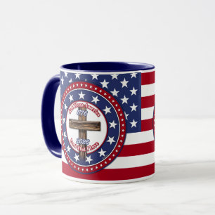 Gud välsigne Amerika Land som jag älskar Rugged Cr Mugg