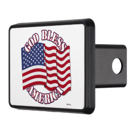 Gud välsigne Amerika med USA-flagga Skydd För Dragkrok