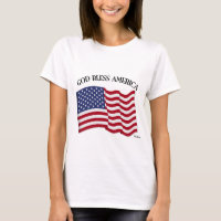 GUD VÄLSIGNE AMERIKA med USA-flagga