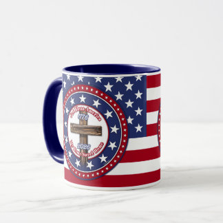 Gud välsigne Amerika Mitt hem söta hem Rugged Cros Mugg
