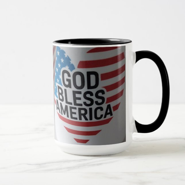 Gud välsigne Amerika patriotisk mugg (Höger)