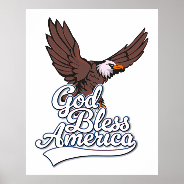 Gud välsigne Amerika Poster (Framsidan)