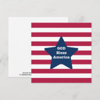 Gud välsigne Amerika Rött Vitt Och Blått