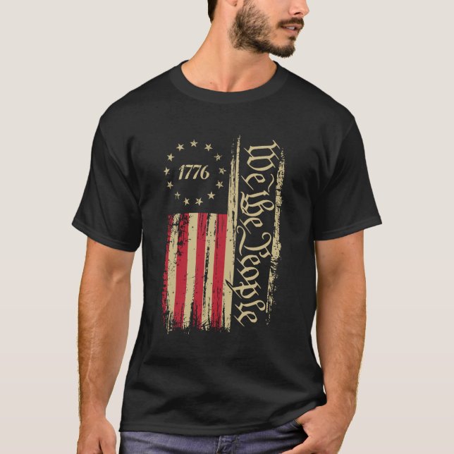 Gud välsigne Amerika T Shirt (Framsida)