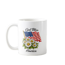 Gud välsigne Amerika USA Flagga och Prästkragar Bl