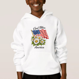 Gud välsigne Amerika USA Flagga och Prästkragar Bl T Shirt