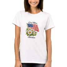 Gud välsigne Amerika USA-flagga och prästkragar Bl