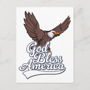Gud välsigne Amerika Vykort