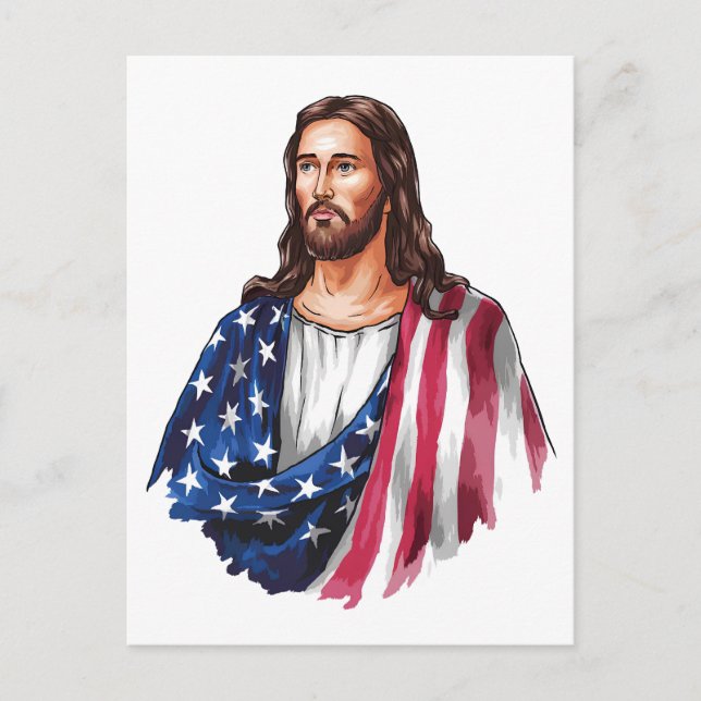 Gud välsigne Amerika Vykort (Framsida)