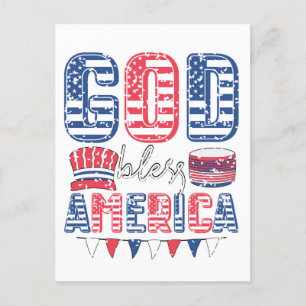 Gud välsigne Amerika Vykort