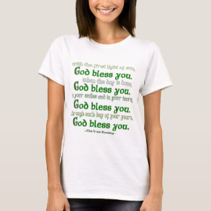 Gud välsigne dig Irländskt välsignelse Tee Shirt