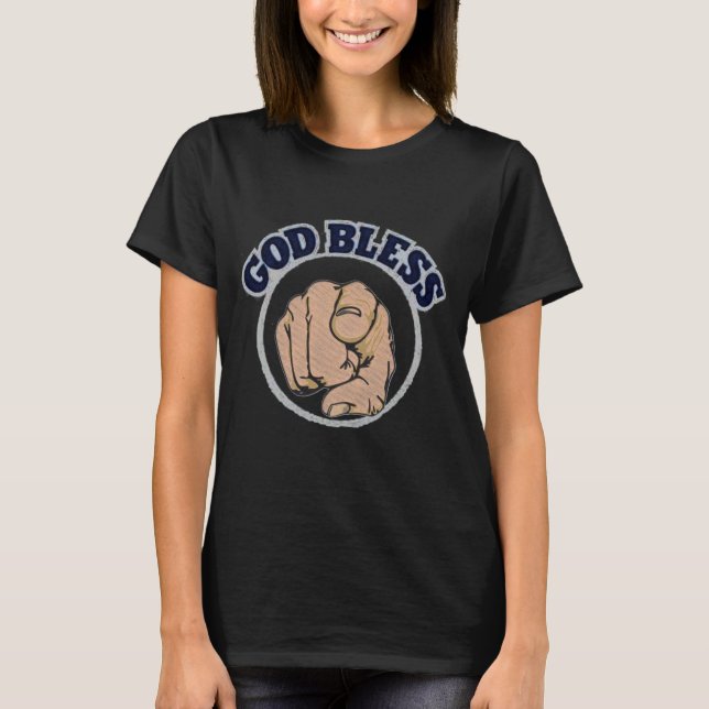 Gud välsigne dig T-shirt (Framsida)