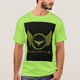 Gud Välsigne Din namntryckta Eleganta Herr Lime Ma T Shirt