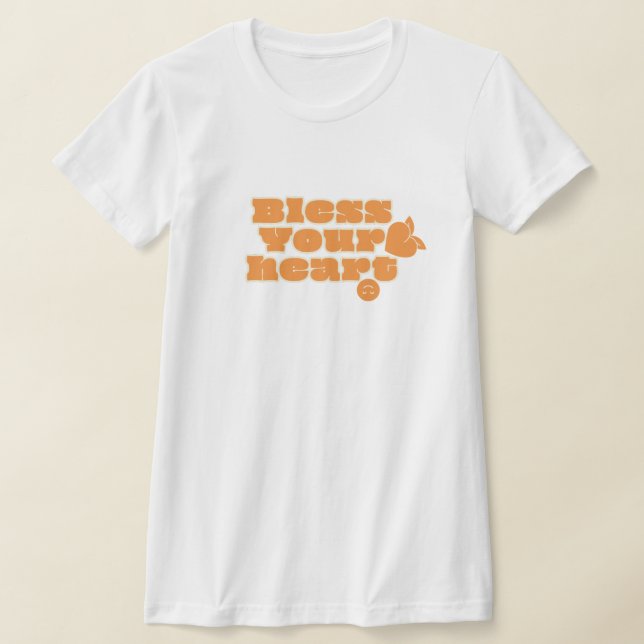 Gud Välsigne Ditt Hjärta T-shirt (Laydown)