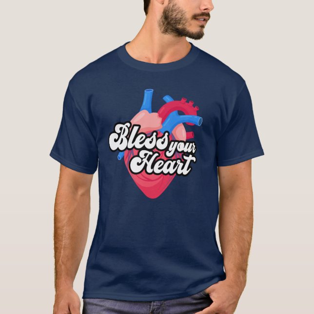 Gud välsigne ditt hjärta t shirt (Framsida)